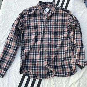 NEW J. CREW MEN'S L BUTTON DOWN SHIRT size Large L checkered MENS